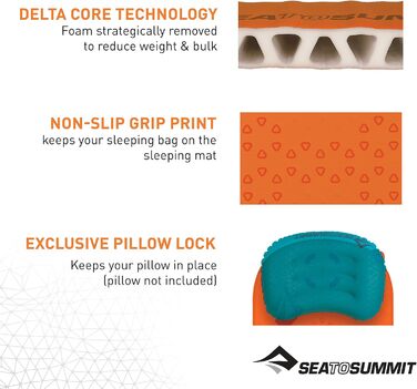 Килимок туристичний Sea to Summit Ultralight Self Inflating Delta Core-V помаранчевий X-Small
