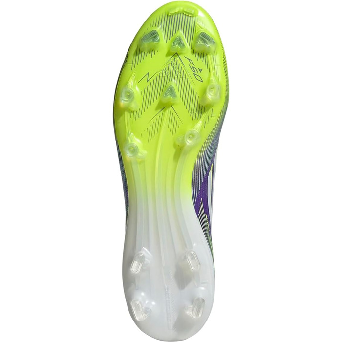 Кросівки футбольні adidas F50 Pro Firm Ground (46 EU, Purple Rush Cloud White Lucid Lemon)