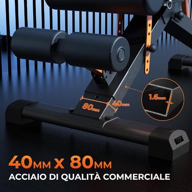 Складана лавка для тренувань 400 кг, регульована фітнес-лавка для всього тіла, мультифункціональна лавка для дому та спортзалу (190 см, 400 кг)