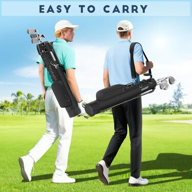 Сумка для гольфу Findway: сталева сумка з ременями, легка та міцна, для тренувань та гри, 80 см (PBK)