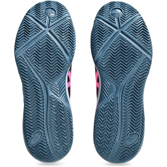 Тенісні кросівки ASICS Dedicate 8 Clay Mann Blau Weiß 40.5 EU Black Energy Aqua