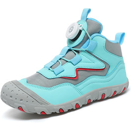 Дитячі трекінгові черевики Kinder: водонепроникні, зручні, дихаючі, антиковзаючі, розміри 27-37, блакитні