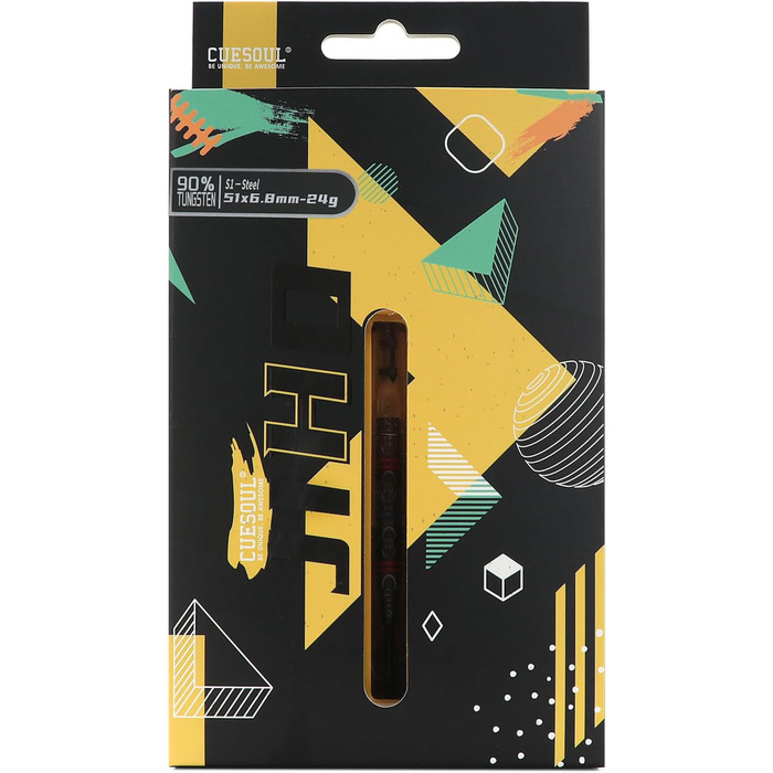 CUESOUL JIHO S1-S8 Серія дартс 21/22/23 г, сталева голка, 90% вольфрам, комплект з уніфікованим ROST T19 Flight