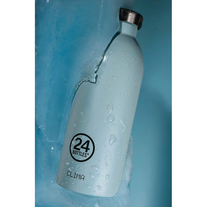 Термобутилка 24Bottles Clima Bottle Citrus 500 мл, нержавіюча сталь, BPA Free, італійський дизайн, зберігає холод 24 год, гаряче 12 год
