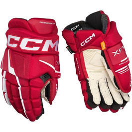 Хокейні рукавички CCM Tacks XF Pro Senior червоно-білі, 15 дюймів