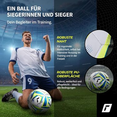 М'яч для тренувань Reusch Attrakt Silver - футбольний, з підвищеною зносостійкістю, для тренувань, школи та відпочинку