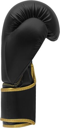 Боксерські рукавички adidas Hybrid 80, 6 унцій, чорні/золоті, для боксу, кікбоксингу, ММА, тренувань, чоловіків і жінок
