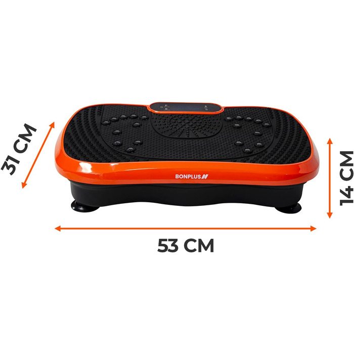 Віброплатформа для фітнесу з магнітотерапією, 99 рівнів, 5 програм, гумові амортизатори та резинки