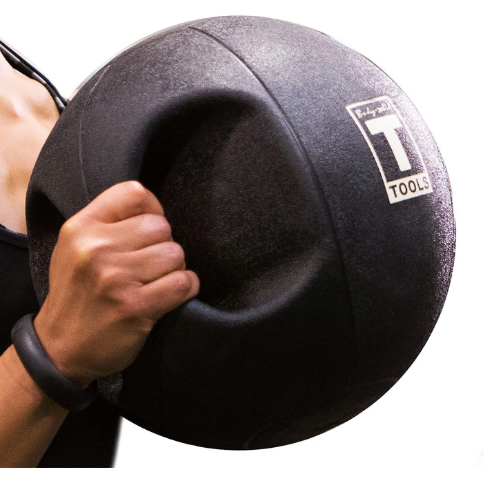 Медичний м'яч Body-Solid Dual Grip 7,3 кг, чорний