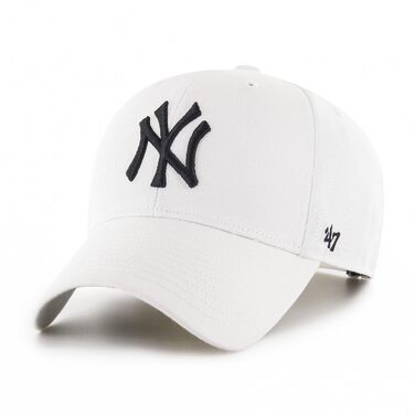 Кепка бейсболка New York Yankees регульована, біла, офіційна MLB