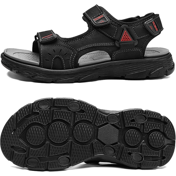 Чоловічі трекінгові сандалії Lvptsh для активного відпочинку та походів, чорні (43 EU)