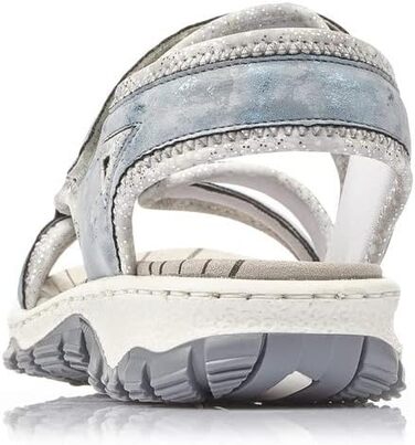 Жіночі сандалії Rieker 68879, блакитні, розмір 38 EU, вузька колодка