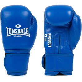 Боксерські рукавички Lonsdale зі шкіри PROBOUT, сині, 12 унцій