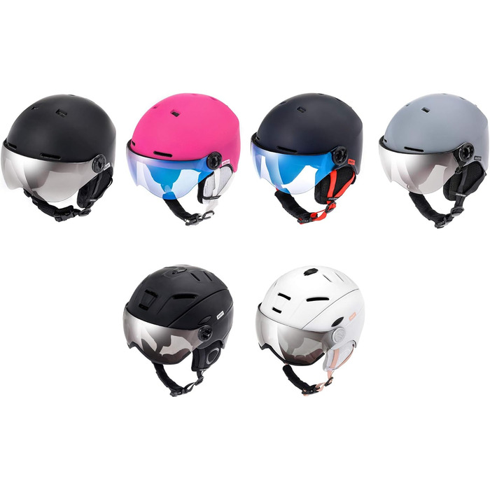 Шолом гірськолижний дитячий/жіночий/чоловічий Meteor, розмір M (55-58 см), білий