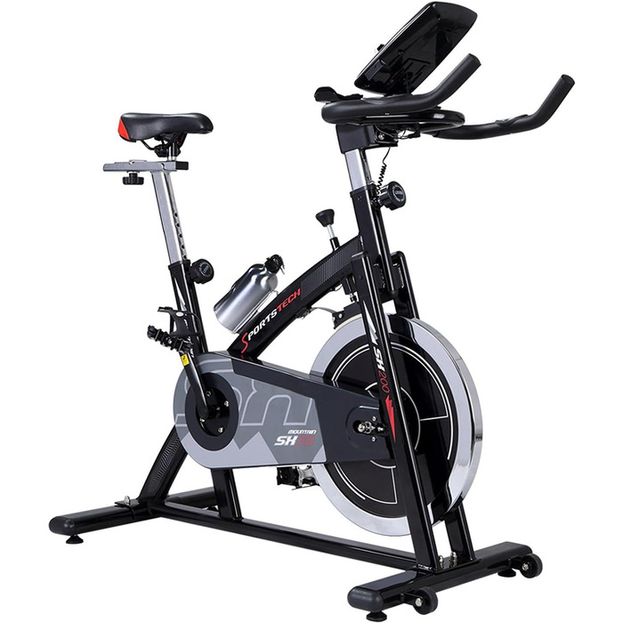 Велотренажер Sportstech SX200 з маховиком 22 кг, домашній ергометр із підтримкою мультіплеєр APP, для кардіо та витривалості