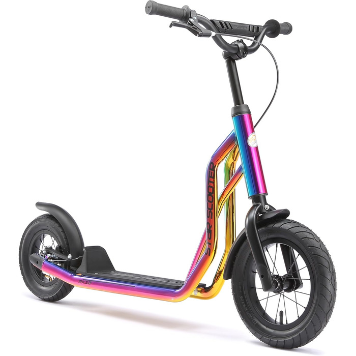 Дитячий самокат STAR SCOOTER з надувними колесами 12/10 дюймів, для міста, від 6-7 років