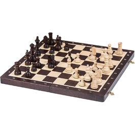 Шахи дерев'яні Square Pro Schach Nr 4 WENGE, шахова дошка та фігури Staunton 4