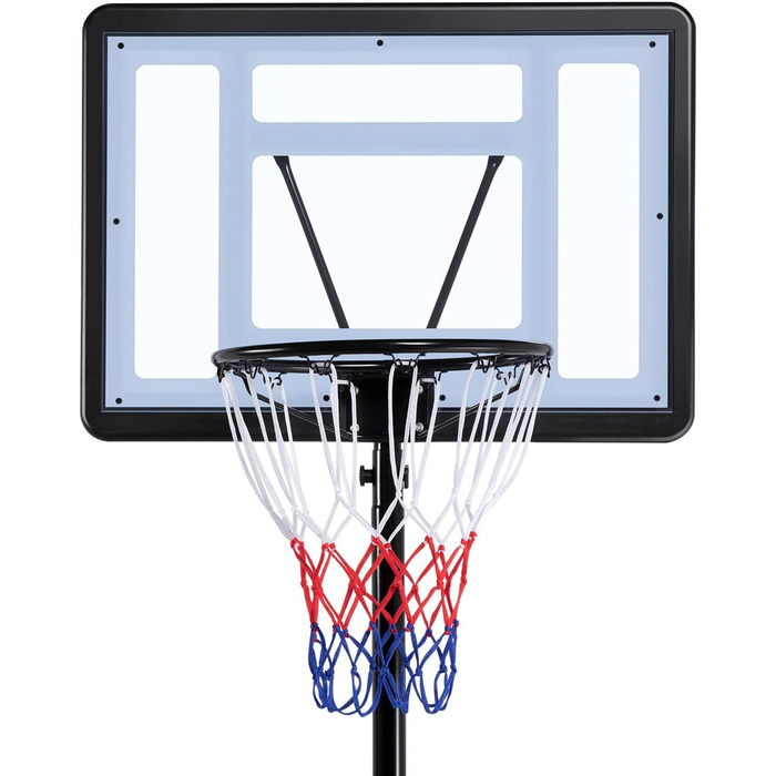 Стійка для баскетболу Yaheetech з роликами, регульована висота, для вулиці