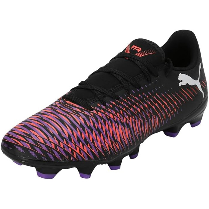 Жіночі футбольні бутси PUMA Future 8 Play FG/AG, 38 EU, Puma Black/Puma White/Glowing Red
