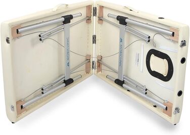 Складаний масажний стіл Mobiclinic® CA-01 Light: алюміній, екошкіра, регулювання висоти, 186x60 см
