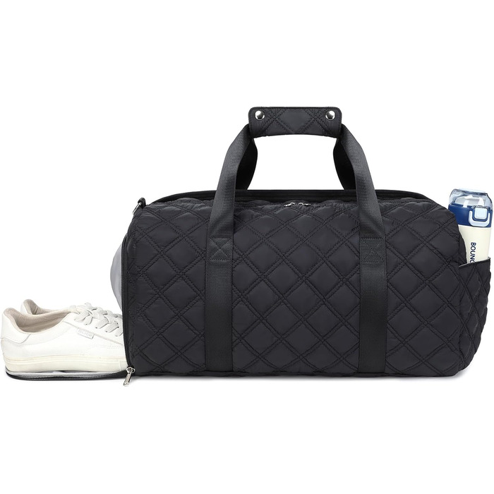 Спортивна сумка для підлітків з відділеннями для взуття та мокрого одягу, чорна