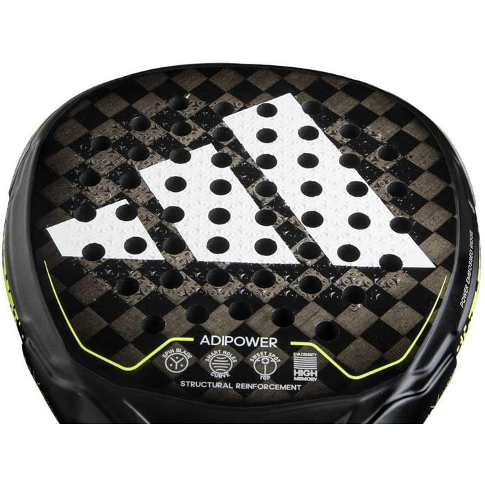 Тенісний м'яч Adidas Adipower Padelschläger (3.2) чорний/жовтий