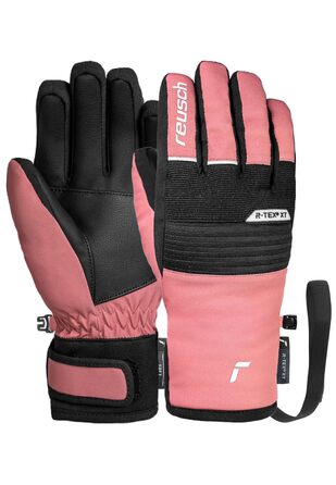 Дитячі гірськолижні рукавички Reusch Benji R-TEX XT водонепроникні з функцією Touchscreen (чорно-рожеві, розмір 6.5)