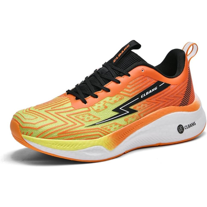 Кросівки для бігу та повсякденного носіння: чоловічі та жіночі, легкі, дихаючі, для фітнесу, тенісу, розмір 35-45 (Помаранчевий, 38 EU)