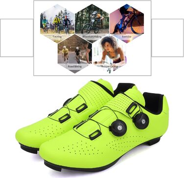 Велотуфлі чоловічі MTB, шосейні, для маунтбайку та шосе, дихаючі, SPD/SPD-SL, 43 EU, зелені