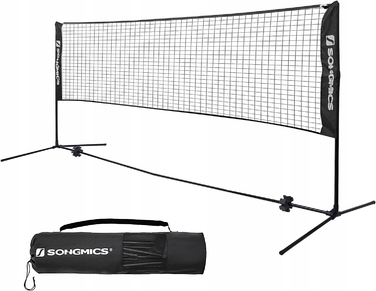 Сітка для бадмінтону SONGMICS, 3 м, регульована висота: 107 см, 120 см, 155 см