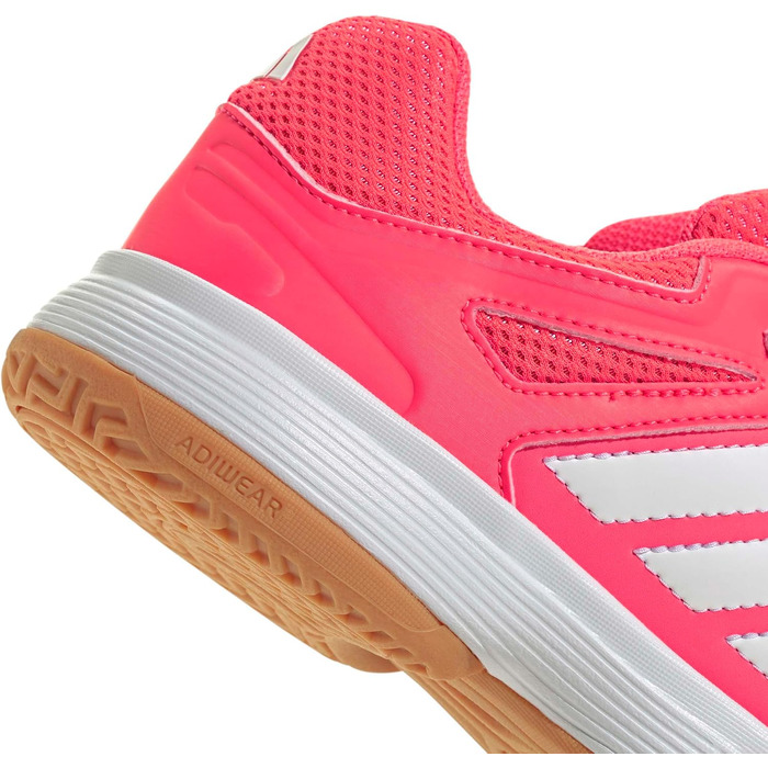 Дитячі кросівки Adidas Speedcourt Unisex для залу (розмір 35.5 EU, колір Solar Turbo Ftwr White Clear Pink)