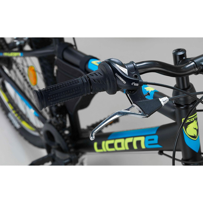 Гірський велосипед Licorne Bike Guide Premium 24 дюйми, 21 швидкість, для дітей та дорослих
