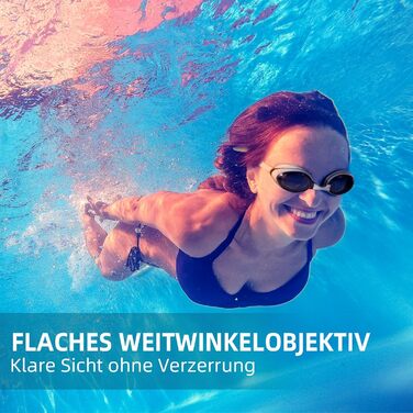 Набір із 2 окулярів для плавання для дорослих, чоловіків та жінок, захист від запотівання, UV-фільтр, без витоку, з кейсом, підходить для підлітків та дітей від 8 років, чорний та білий