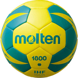 М'яч для гандболу Molten H2X1800-YG, жовто-зелений, розмір 2, гелевий