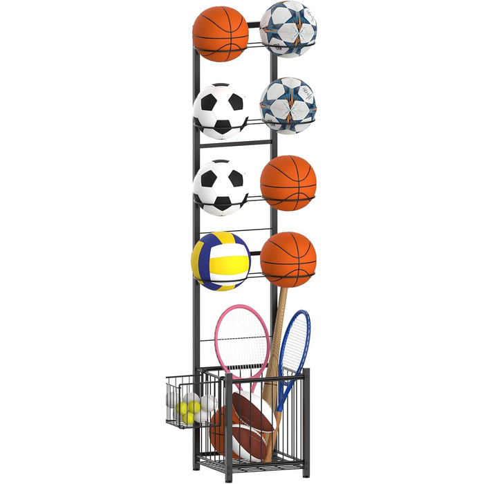 Стійка для м'ячів CADUKE: органайзер для 8 м'ячів (баскетбол, футбол, волейбол)