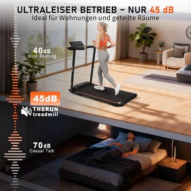 Біговий тренажер для дому 14 км/год з регулюванням нахилу 7% та LED-дисплеєм - Walking Pad до 150 кг