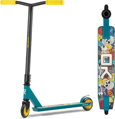 Трюковий самокат SOKE GO! для дорослих і дітей, 2 колеса, ABEC 9, до 100 кг, синій/рожевий, міський фристайл самокат