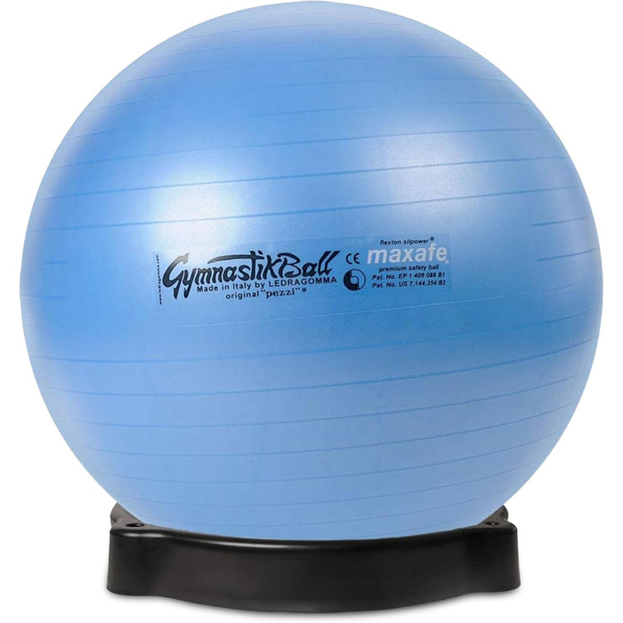 PEZZI Pezziball MAXAFE з підставкою для м'яча: фітнес-м'яч для занять спортом та фітнесом, зелений (53 см)