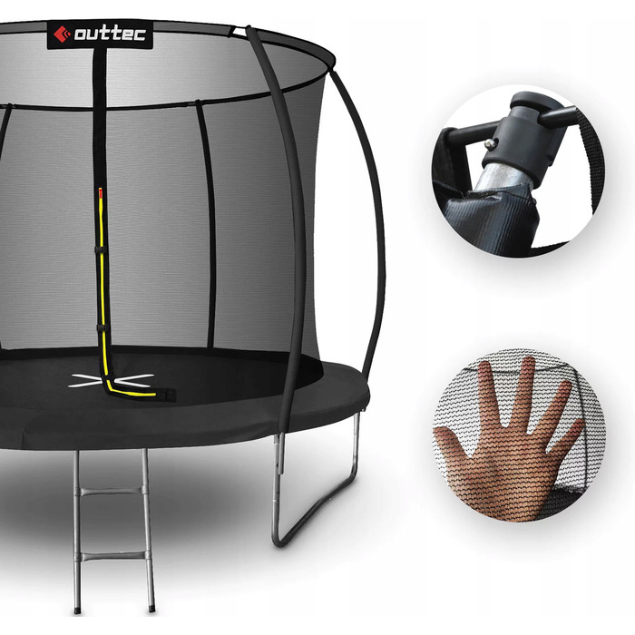 Батут із сіткою Outtec 366 см FT 12 (365-374 см)