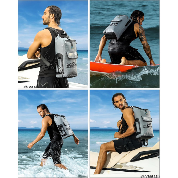 Водонепроникний рюкзак IDRYBAG Dry Bag 40L (сірий) - 30L, 40L, Kajak Dry Bag