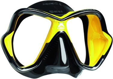 Маска для дайвінгу Mares X-Vision LiquidSkin 2014, чорна/жовта