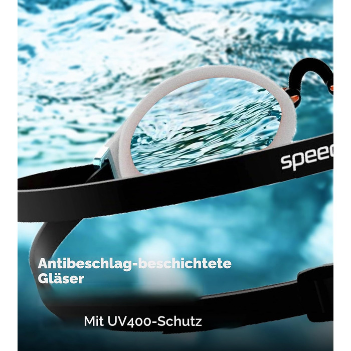 Окуляри для плавання Speedo Fastskin Speedsocket 2 Mirror (білі/мідні)