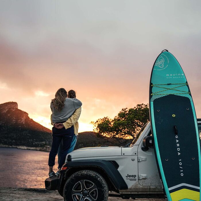 Надувний SUP Борд Movino Garda Allround 10'10' - Комплект для Сапсерфінгу (330 см, Турквіз-Лимон)
