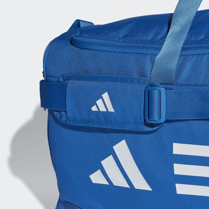 Спортивна сумка adidas Essentials Duffel унісекс, синя/біла