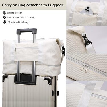 Спортивна сумка-рюкзак для жінок, 35л, Weekender, для подорожей та тренувань, з відділенням для взуття та мокрих речей, бежева