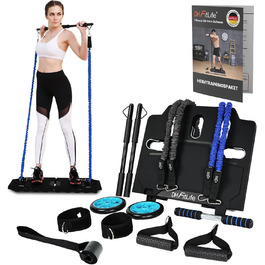 DH FitLife комплект для домашнього тренування: складані фітнес-тренажери, еспандери, обладнання для силових вправ, портативний домашній спортзал