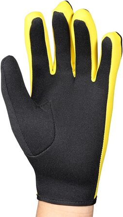 Рукавички для дайвінгу VGEBY з неопрену, для снорклінгу, каякінгу, серфінгу, водного спорту, чорні та жовті, розмір S