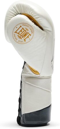 Боксерські рукавички Leone 1947 Authentic 2 Білі, 18 унцій - Професійні для тренувань та спарингів