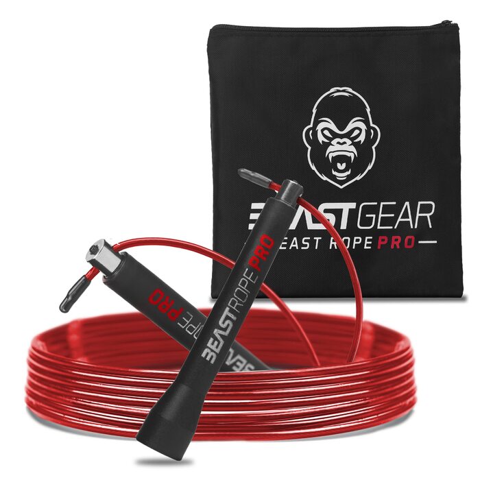 Професійний стрибковий канат Beast Gear 'Profi' для дорослих — Фітнес-скакалка для боксу, MMA, кардіо та схуднення (Indoor/Outdoor)