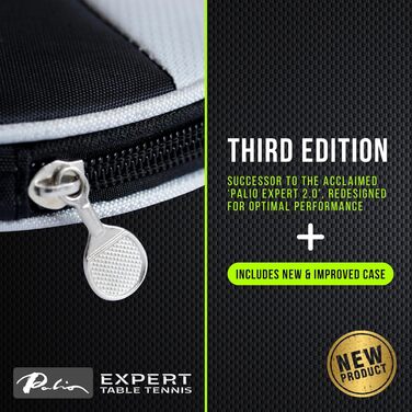 Набір для пінг-понгу Palio Expert 3.0 з чохлом | Стіл-тенісний розбирання ITTF | Розбирання для початківців | Максимальний оберт та контроль